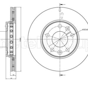 Disc frana METELLI 23-0981C – RENAULT | AutoRival