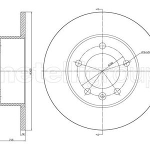 Disc frana METELLI 23-1287C – RENAULT | AutoRival