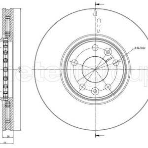 Disc frana METELLI 23-1334C – RENAULT | AutoRival