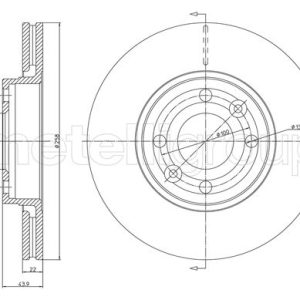 Disc frana METELLI 23-1342C – RENAULT | AutoRival