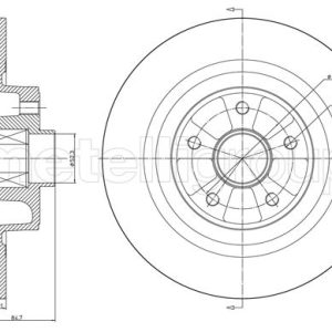 Disc frana METELLI 23-1396 – RENAULT | AutoRival