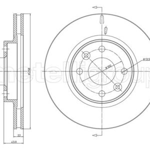Disc frana METELLI 23-1504C – RENAULT | AutoRival