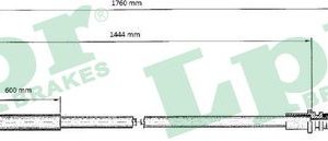 Cablu frana de parcare LPR C0707B – RENAULT | AutoRival
