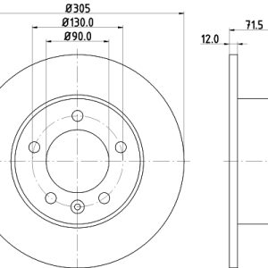 Disc frana HELLA 8DD 355 129-201 – RENAULT | AutoRival