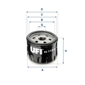 Filtru ulei UFI 23.118.00