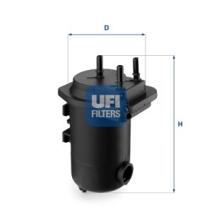 Filtru combustibil UFI 24.051.00