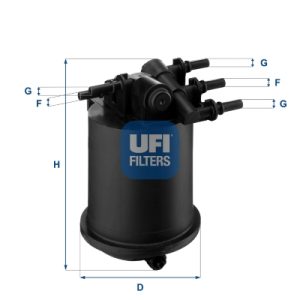 Filtru combustibil UFI 24.086.00