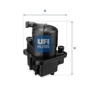 Filtru combustibil UFI 24.087.00