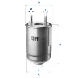 Filtru combustibil UFI 24.187.00
