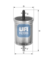 Filtru combustibil UFI 31.561.00