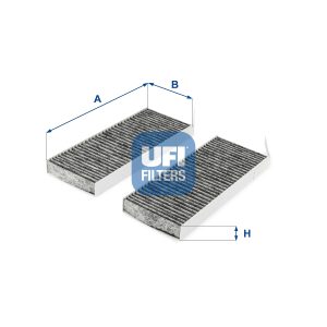 Filtru aer habitaclu UFI 54.287.00