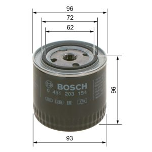 Filtru ulei BOSCH 0 451 203 154