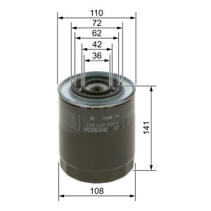 Filtru ulei BOSCH 0 451 203 201