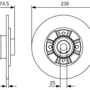 Disc frana BOSCH 0 986 479 760