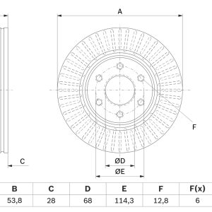 Disc frana BOSCH 0 986 479 E35