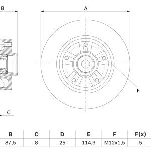 Disc frana BOSCH 0 986 479 E79