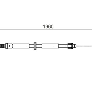 Cablu frana de parcare BOSCH 1 987 482 432