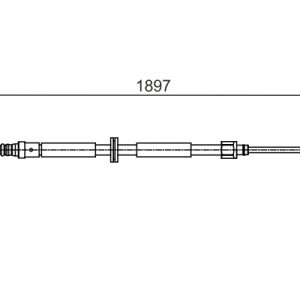 Cablu frana de parcare BOSCH 1 987 482 433