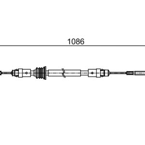 Cablu frana de parcare BOSCH 1 987 482 547
