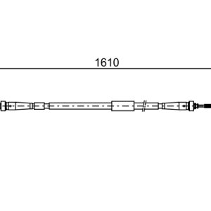 Cablu frana de parcare BOSCH 1 987 482 636