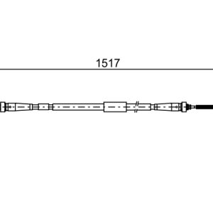 Cablu frana de parcare BOSCH 1 987 482 639