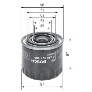 Filtru ulei BOSCH F 026 407 106