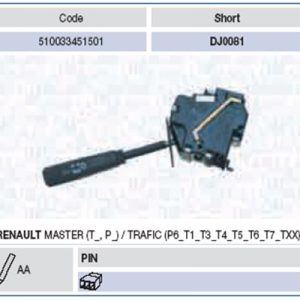 Comutator coloana directie MAGNETI MARELLI 510033451501 – RENAULT | AutoRival