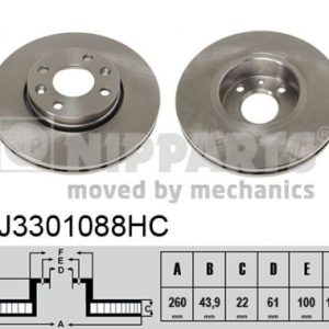 Disc frana NIPPARTS J3301088HC – RENAULT | AutoRival