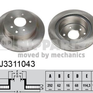 Disc frana NIPPARTS J3311043 – RENAULT | AutoRival