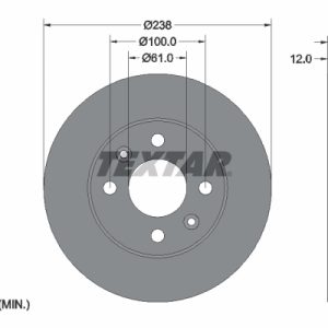 Disc frana TEXTAR 92036103 – RENAULT | AutoRival