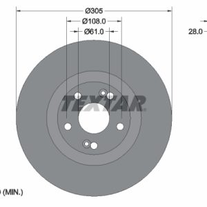 Disc frana TEXTAR 92112300 – RENAULT | AutoRival
