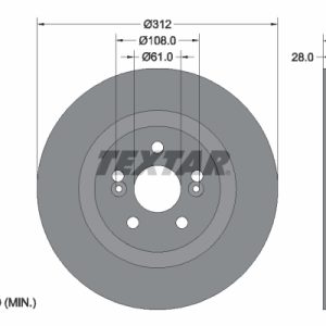 Disc frana TEXTAR 92167703 – RENAULT | AutoRival