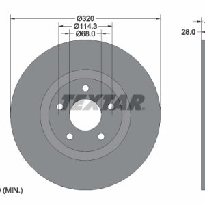 Disc frana TEXTAR 92222003 – RENAULT | AutoRival