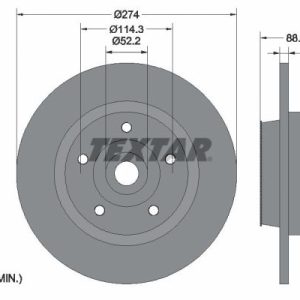 Disc frana TEXTAR 92232603 – RENAULT | AutoRival
