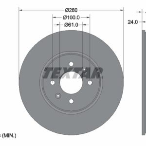 Disc frana TEXTAR 92254603 – RENAULT | AutoRival