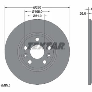 Disc frana TEXTAR 92257903 – RENAULT | AutoRival