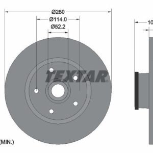 Disc frana TEXTAR 92268903 – RENAULT | AutoRival