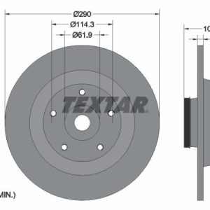 Disc frana TEXTAR 92269603 – RENAULT | AutoRival