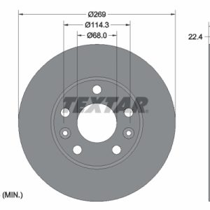 Disc frana TEXTAR 92272603 – RENAULT | AutoRival