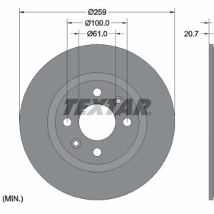 Disc frana TEXTAR 92292103 – RENAULT | AutoRival