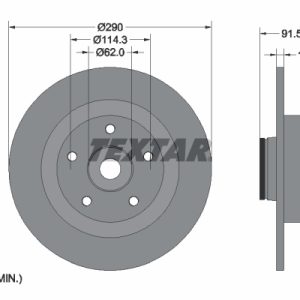 Disc frana TEXTAR 92317603 – RENAULT | AutoRival