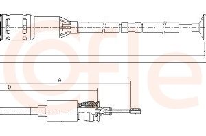 Cablu ambreiaj COFLE 10.2968 – RENAULT | AutoRival
