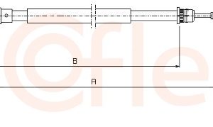 Cablu frana de parcare COFLE 10.6541 – RENAULT | AutoRival