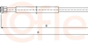 Cablu frana de parcare COFLE 10.6543 – RENAULT | AutoRival