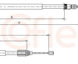 Cablu frana de parcare COFLE 10.6681 – RENAULT | AutoRival