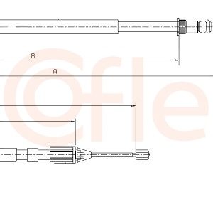 Cablu frana de parcare COFLE 10.6684 – RENAULT | AutoRival