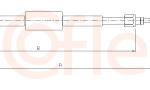 Cablu frana de parcare COFLE 10.6689 – RENAULT | AutoRival