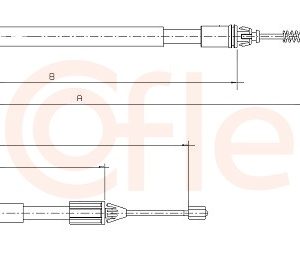 Cablu frana de parcare COFLE 10.6692 – RENAULT | AutoRival
