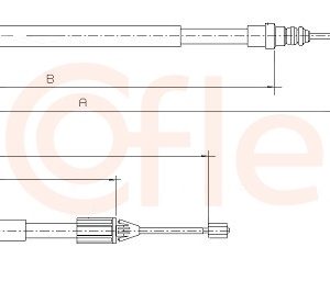 Cablu frana de parcare COFLE 10.6693 – RENAULT | AutoRival