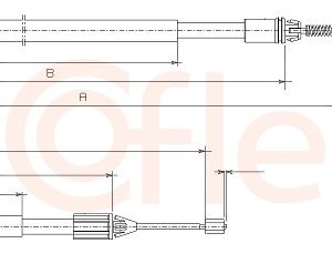 Cablu frana de parcare COFLE 10.6694 – RENAULT | AutoRival